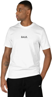 Balr Korte Mouw Fantasie T-shirt Balr. , White , Heren - Xl,L,M,S