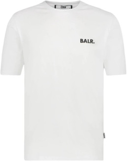 Balr Sportief Logo T-shirt Balr. , White , Heren - 2Xl,Xl,S