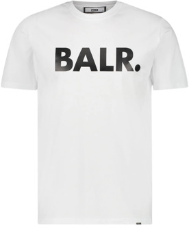 BALR- T-shirt van biologisch katoen met logoprint Wit - XL