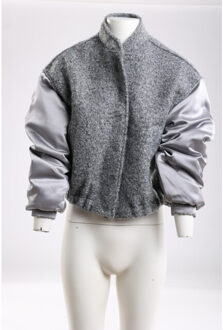 Baltimore jacket satin jackets nkf13057 - maat L Grijs