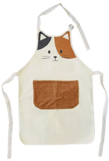 Balvi keukenschort Kitty Calico 80 cm Creme
