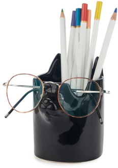 Balvi Pennebak en brilhouder Nosy budy Cat zwart