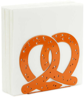 Balvi servethouder pretzel metaal bruin