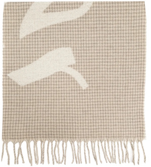 Bambino M sjaal met logo Holzweiler , Beige , Unisex - ONE Size