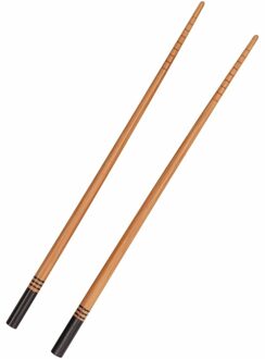Bamboe Aziatiesche eetstokjes - bruin / zwart - 1x setje - hout