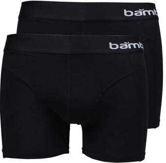 Bamboe Boxershort Heren Zwart 2-Pack -  L