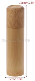 Bamboe Buis Thee Doos Luchtdicht Kleine Container Kruiden Opslag Pot Met Deksel 4 Size 12cm