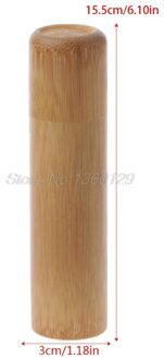Bamboe Buis Thee Doos Luchtdicht Kleine Container Kruiden Opslag Pot Met Deksel 4 Size 15.5cm