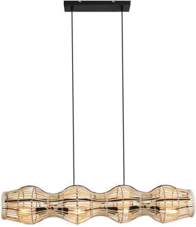 Bamboe hanglamp, naturel, 4-lamps natuur