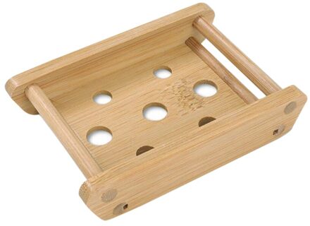 Bamboe Houten Afvoer Zeepbakje Hout Zeep Case Houder Badkamer Douche Keuken Scrubber Water Filtering Zeepbakje Meerdere Vorm 06