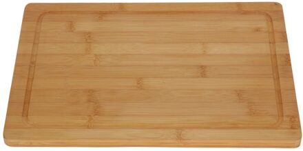 Bamboe houten snijplank 37 x 25 x 2 cm - Snijplanken/serveerplanken/broodplanken van hout