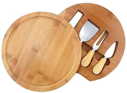 Bamboe Kaasplank Set Gekookt Voedsel Platter Vlees Board Board Board Keuken Snijplank Snijden Kaas Party Gebruiksvoorwerpen Cutt O8H8 22X 22X 3cm