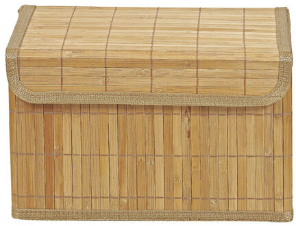 Bamboe latjes opbergmand | Opbergdoos | Mooi en Duurzaam | 22x33x20.5 cm