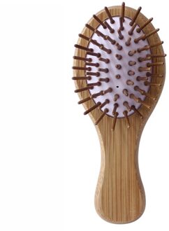 Bamboe Luchtkussen Kam Kleine Hoofdhuid Massage Glad Haar Kammen Hair Brush Hair Styling Massage Kam paars