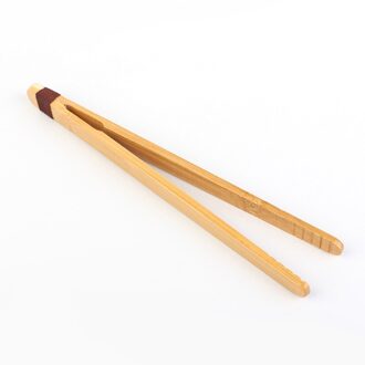 Bamboe Massief Hout Theekopje Clip Anti-Broeien Thee Clip Snoep Fruit Salade Klein Gereedschap Voedsel Clip Brood Tang Keuken accessoires leger groen