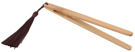 Bamboe Massief Hout Theekopje Clip Anti-Broeien Thee Clip Snoep Fruit Salade Klein Gereedschap Voedsel Clip Brood Tang Keuken accessoires Wheat ears