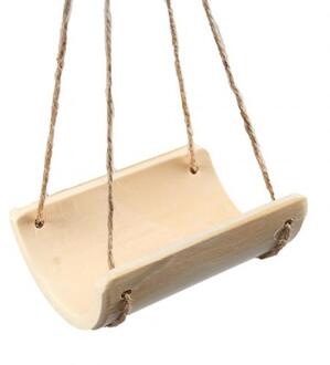 Bamboe Rat Hamster Kleine Huisdier Opknoping Swing Cool Hangmat Kooi Nest Spelen Speelgoed Natuurlijke Bamboe Hout Huisdier Swing Hangmat Kooi nest