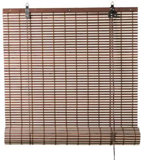 Bamboe rolgordijn - bruin - 90x180 cm