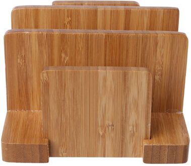 Bamboe Snijplank Magazijnstelling Pot Deksels Houder Organizer Plank Keuken Decor K43D