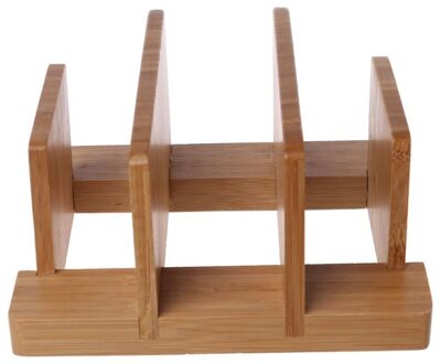 Bamboe Snijplank Magazijnstelling Pot Deksels Houder Organizer Plank Keuken Decor