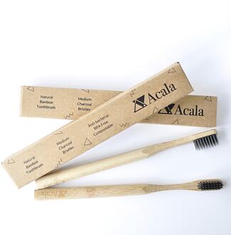 Bamboe Tandenborstel met Haartjes van Houtskool