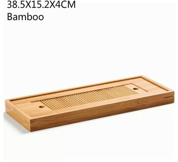 Bamboe Thee Trays Chinese Serveren Kung Fu Milieuvriendelijke En Tafel Water Opslag Droog Bubble 38.5X15.2X4CM