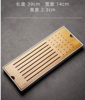 Bamboe Thee Trays Kung Fu Thee Accessoires Thee Lade Tafel Chinese Thee Dienblad Set Melamine Bodem Opbergvak 1