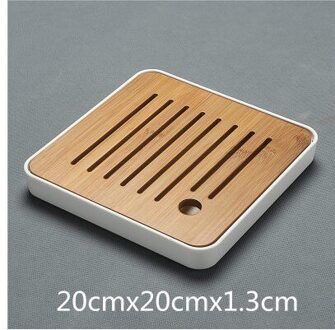 Bamboe Thee Trays Kung Fu Thee Accessoires Thee Lade Tafel Chinese Thee Dienblad Set Melamine Bodem Opbergvak 9