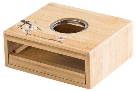 Bamboe Thee Warmer Kaars Verwarming Houder Japanse Stijl Thermostaat Wijn Temperatuur Base Theepot Kachel Thee Pot Isolatie