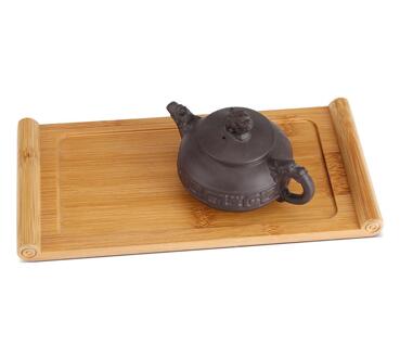Bamboe Theeblad Cup Plaat Voedsel Dessert Dienblad Kung Fu Thee Accessoire voor snack/koffie/dessert serveren lade