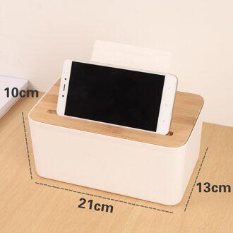 Bamboe Tissue Dozen Servet Houder Houten Cover Papieren Zakdoeken Auto Thuis Eettafel Keuken Opslag Organisatie Items