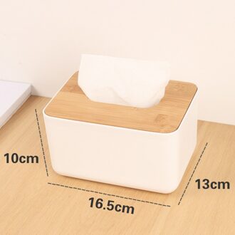 Bamboe Tissue Dozen Servet Houder Houten Cover Papieren Zakdoeken Auto Thuis Eettafel Keuken Opslag Organisatie Items