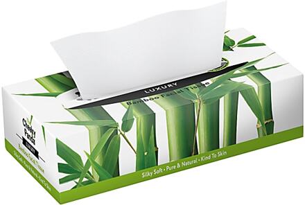 Bamboe Tissues Box 100 % gemaakt van bamboe - The Cheeky panda - 2-Pack - 80 vellen per pack