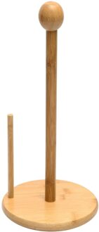 Bamboe Toiletrolhouder Vrijstaande Roll Tissue Opslag Stand 3X13Inch, Handdoekenrek, Multi Gebruik