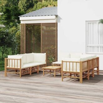 Bamboe Tuinset - Elegant - Loungeset - 55 x 69 x 65 cm - Ken- Modulair ontwerp Bruin