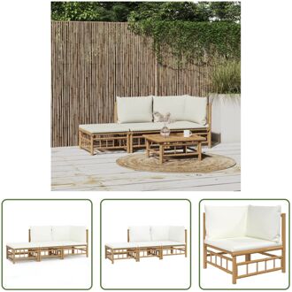 Bamboe Tuinset - Elegant - Loungeset - Verschillende afmetingen - Ken- Duurzaam materiaal Bruin