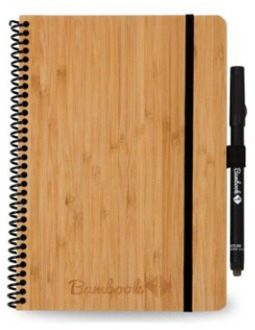 Bamboe uitwisbaar notitieboek A5 hardcover Bruin