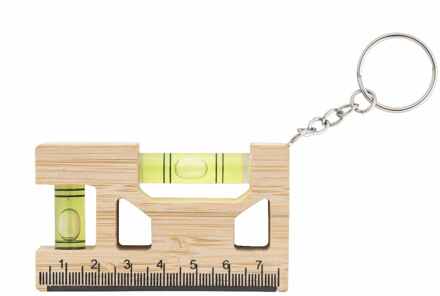 Bamboe Waterpas Sleutelhanger