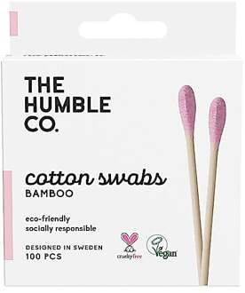 Bamboe wattenstaafjes Humble Brush Roze