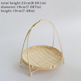 Bamboe Weven Rieten Manden Schotel Handgemaakte Huis Versieren Opslag Fruit Brood Eten Voor Keuken Organizer Panier Osier TW050A