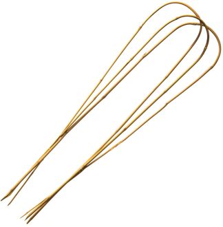 Bamboestok gebogenl H90cm dia. 10-12mm set a 3 stuks