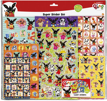 Bambolino Toys Bing super stickerset 19167 Multikleur