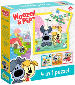 Bambolino Toys Woezel & Pip - 4 in 1 Puzzel (4 in 1 puzzel)