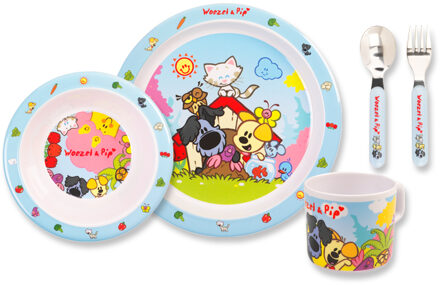 Bambolino Toys Woezel & Pip kinderservies blauw