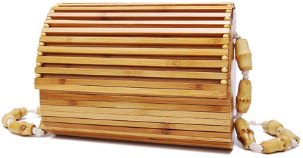 Bamboo Bag Wood Fashion Crossbody Shoulder Bag Women Summer 2020 Beach Flap Ladies Messenger Bag High Quality Bohemia Cover Hard