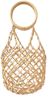 Bamboo Bags Female Summer Beach Bags For Travel Handmade Woven Straw Rattan Bag Women Handbags With Top-handle Bohemia