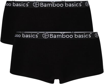 Bamboo Basics 2-Pack Dames Bamboe Hipsters Iris – Zwart - L