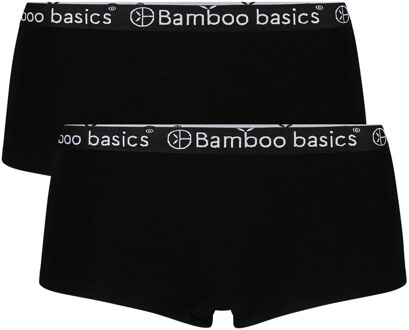 Bamboo Basics 2-Pack Dames Bamboe Hipsters Iris – Zwart - XL