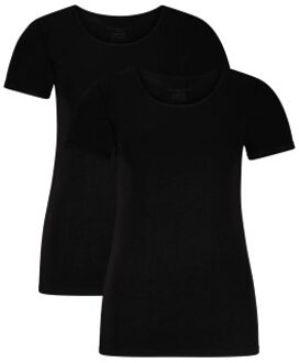 Bamboo Basics 2 stuks Kate T-Shirt Round Neck Zwart,Wit - Small,Medium,Large,X-Large,XX-Large