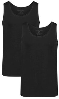 Bamboo Basics 2 stuks Stef Singlet * Actie * Zwart,Wit - Small,Medium,Large,X-Large,XX-Large